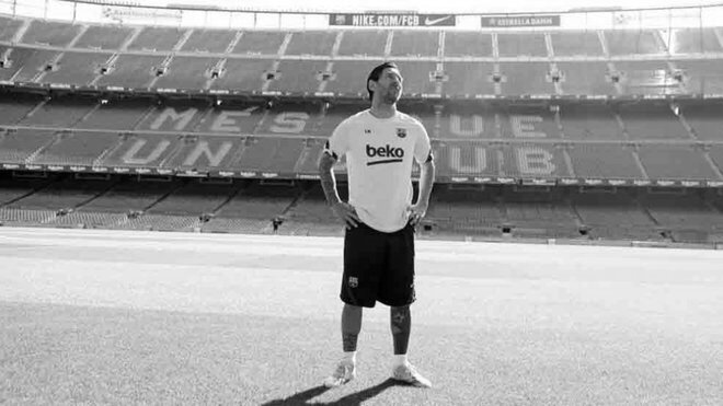 messi მესი თავის ბაღში