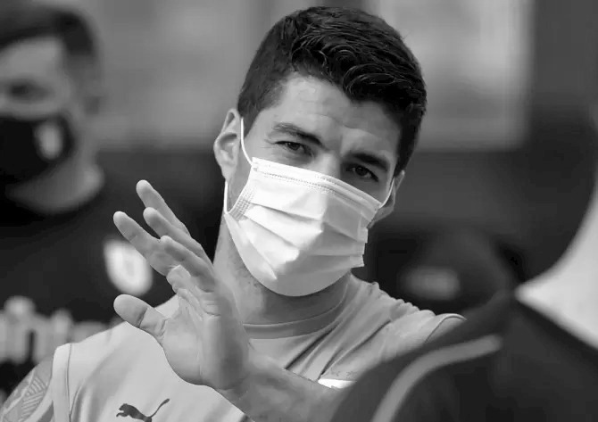 Luis Suarez cov19 გვირგვინი სუარესმაც დაიდგა