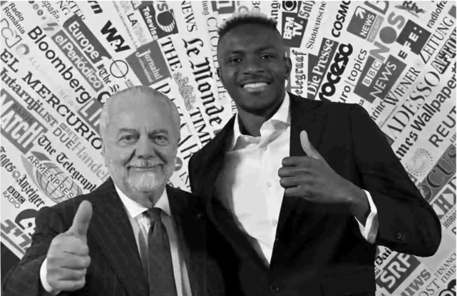 osimhen and de laurentis ექვსი მილიონი ოსიმენისთვის ცოტაა
